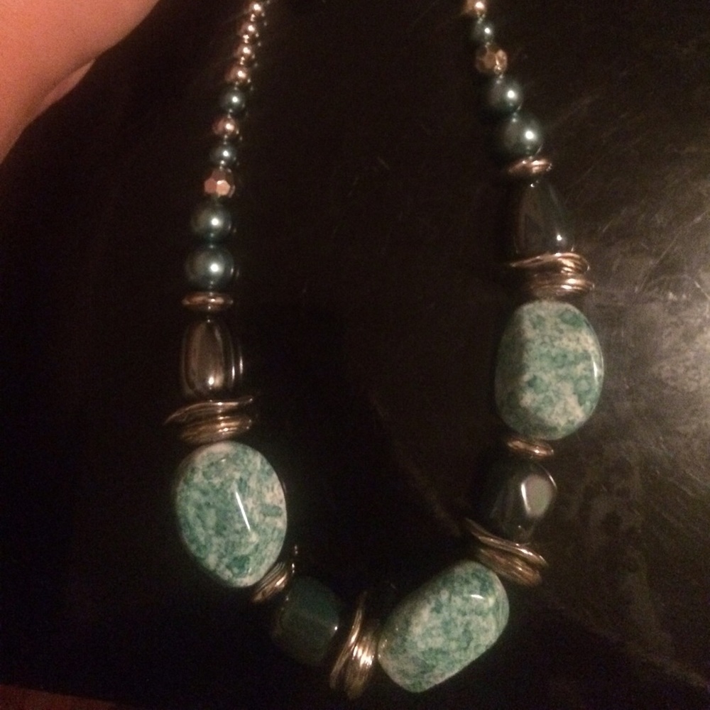 (4 for $20) brand new chunky blue necklace