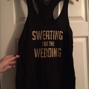 NWOT sweating for the Wedding tank