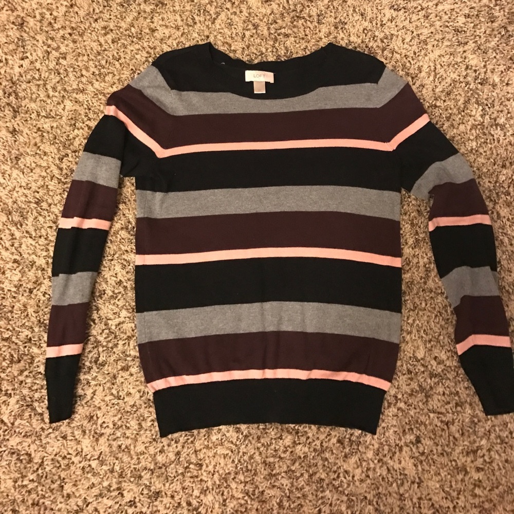 Loft Tripped Sweater