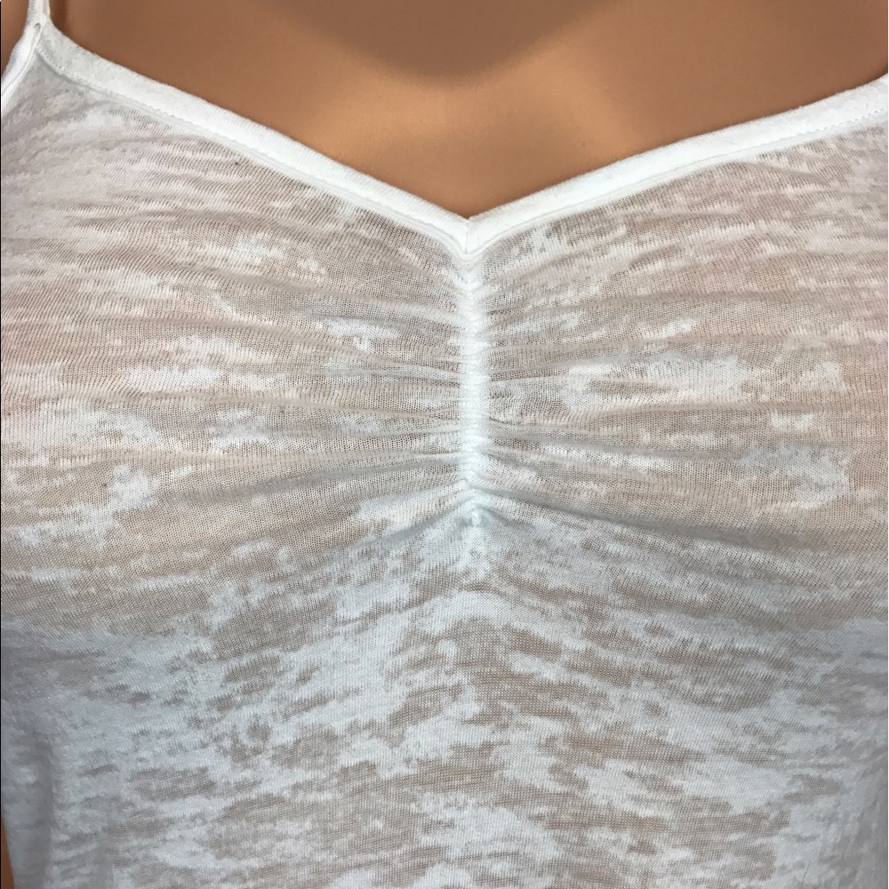 White Burnout Long Tank Dress - Picture 4 of 8