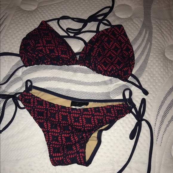 Bikini navy blue and red - Picture 1 of 4