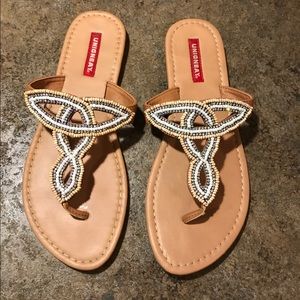 Union Bay flip flops with beads size 8 1/2