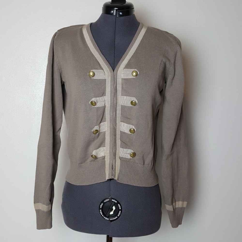 CAbi Military Corporal Style Sweater Size M