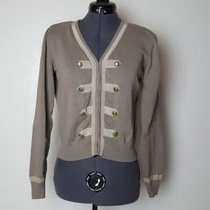 CAbi Military Corporal Style Sweater Size M