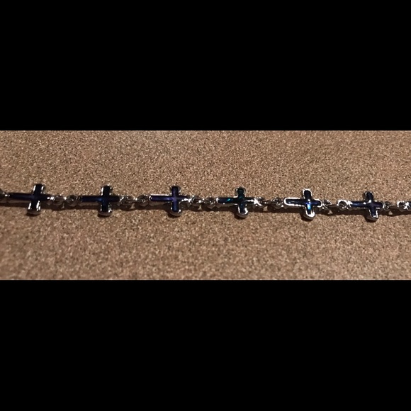 Dainty Cross Bracelet - Picture 1 of 4
