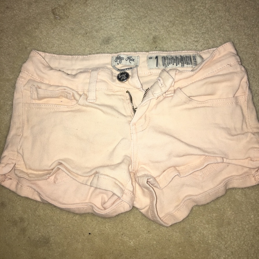 Peach Jean Shorts
