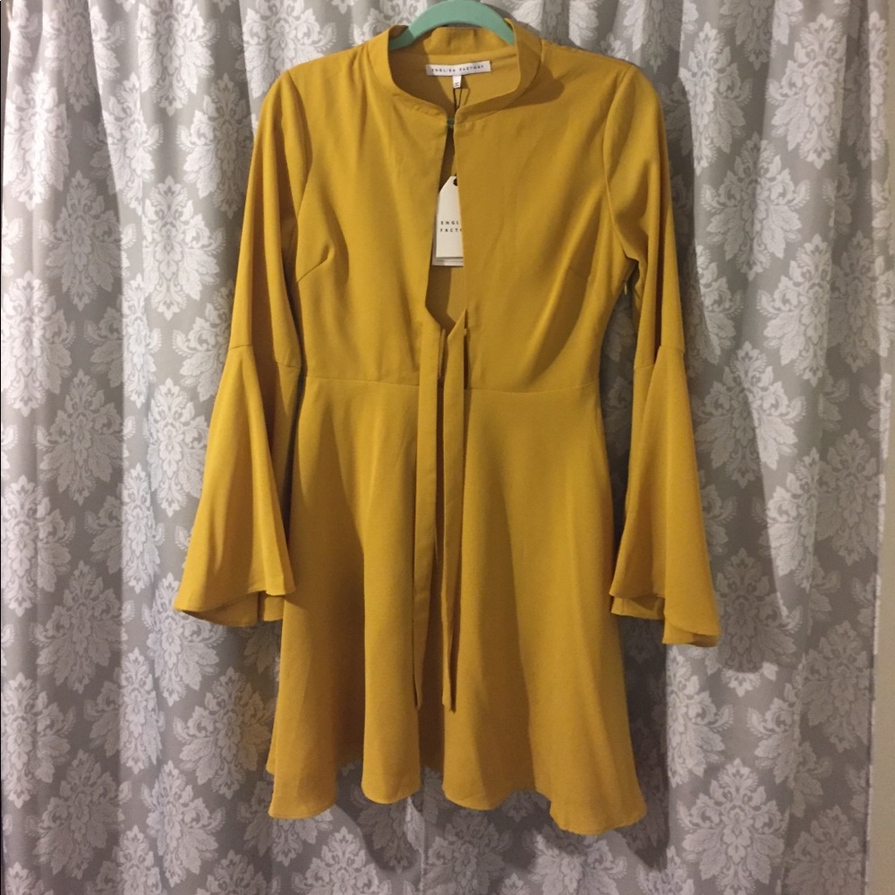 Mustard/gold English factory dress