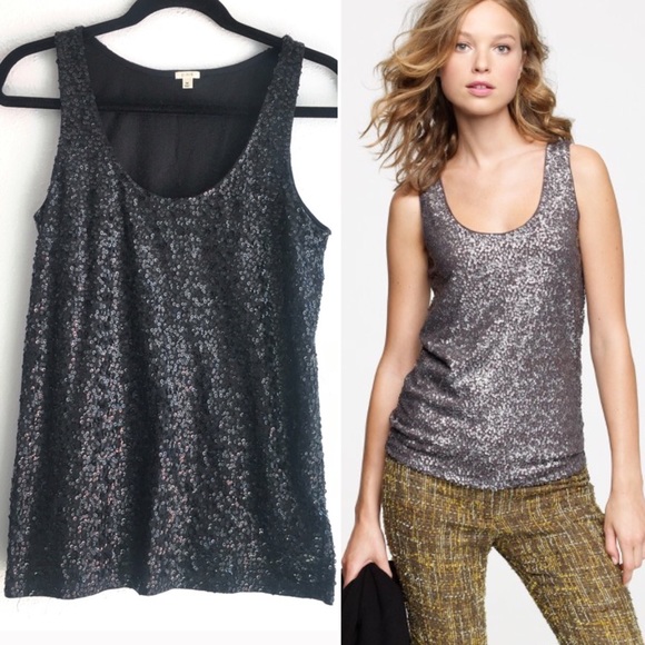 J. Crew Tops - J. Crew drapey sequined top