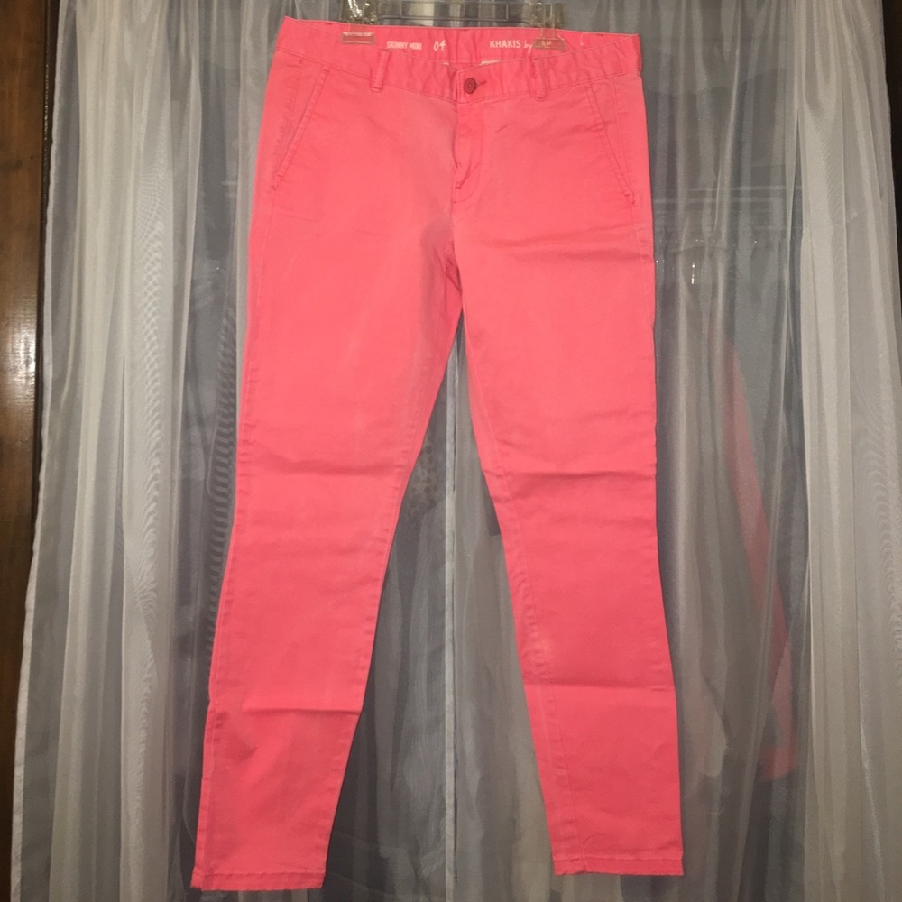 GAP Coral Pink Summer Khakis