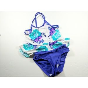 Floral Girls Two-piece Bathing Suit