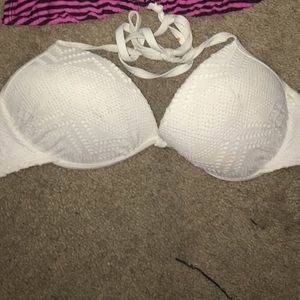 white bikini top
