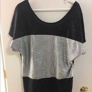 Metallic Dolman Top-Large