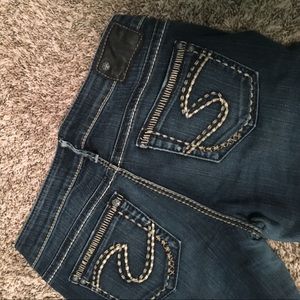 Bootcut silver jeans