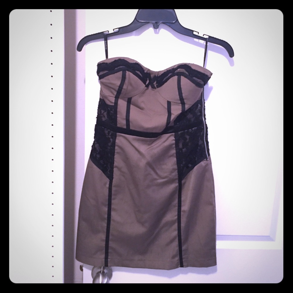 Bebe strapless dress