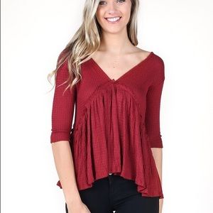 Altar' State Lace Up Shirt