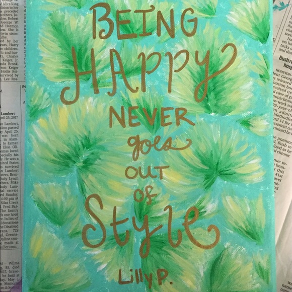 Lilly Pulitzer Other - Lilly Pulitzer like canvas