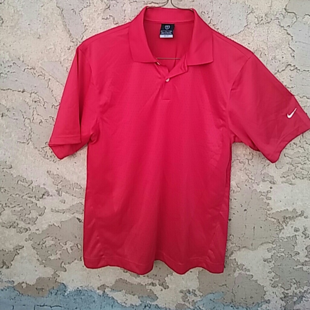 Nike Golf Shirt red. Dri fit. Size small
