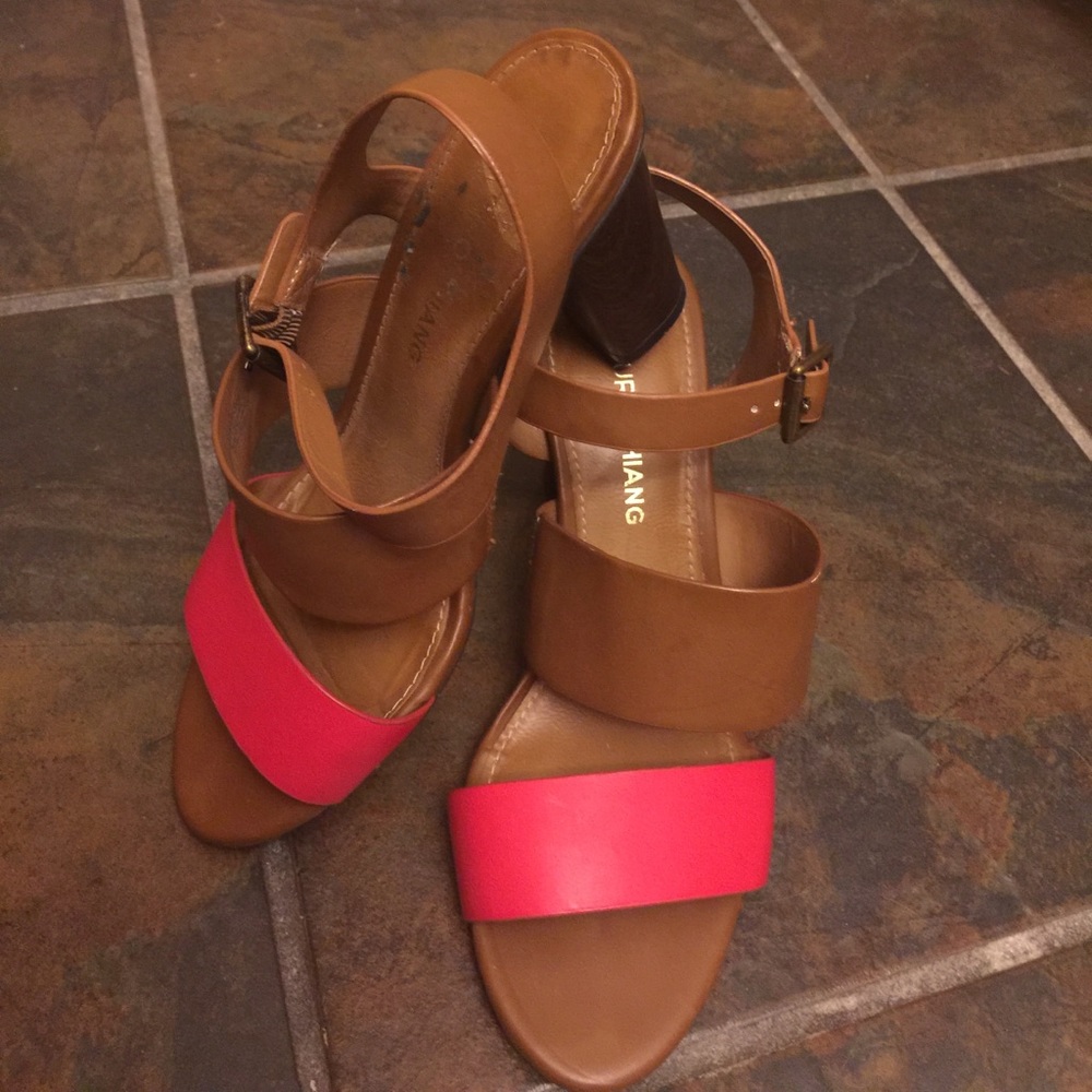 Arturo Chiang two-tone strappy heeled sandals