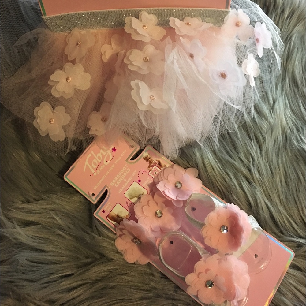 Pink and Silver Tutu Set