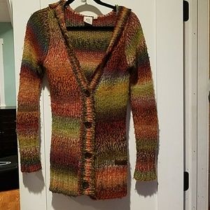 Ripcurl long hooded rainbow sweater
