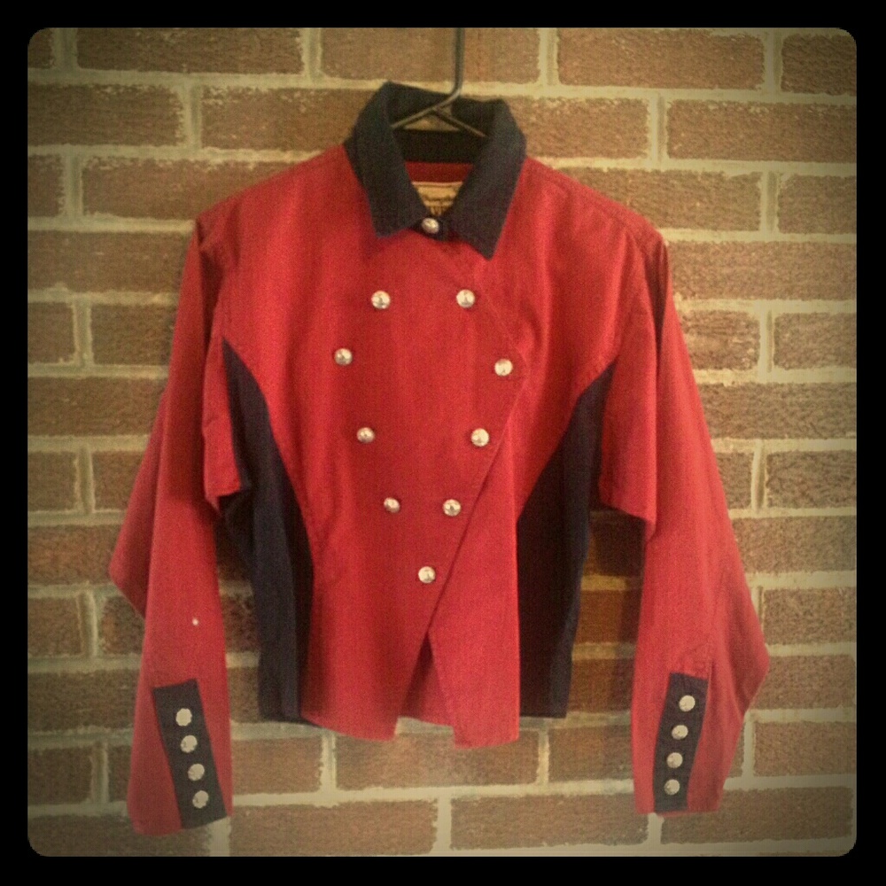 Vintage Punk Red Circus Trainer Costume Jacket