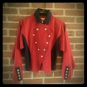 Vintage Punk Red Circus Trainer Costume Jacket
