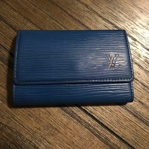 Louis Vuitton Epi Blue 6 Key Holder