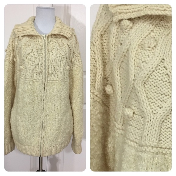 Avoca Handweavers Sweaters - Avoca Handweavers wool fisherman sweater