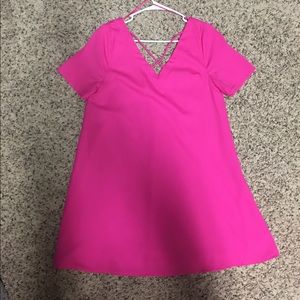 Hot Pink Shift Dress