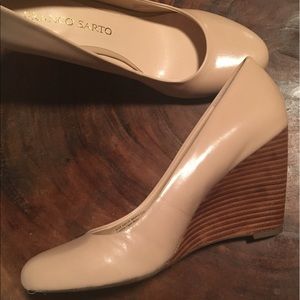Franco Sarto nude Wedges