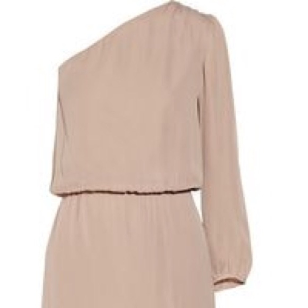 One shoulder silk dress (purple or black)