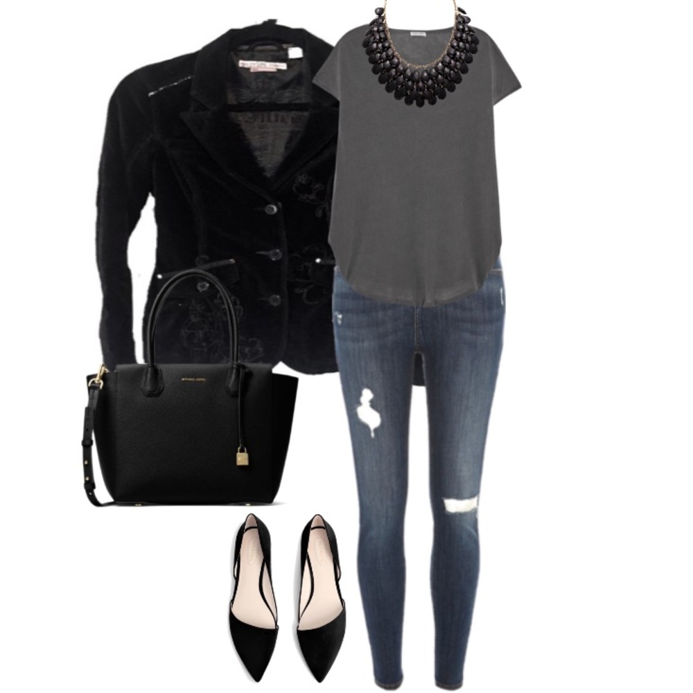 Triple Five Soul • Black Velvet Blazer