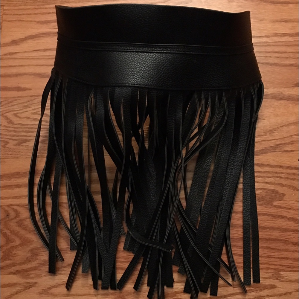 BCBG Maxazria Fringe Belt