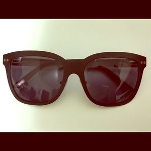 Ted Baker black with silver metal sunglasses