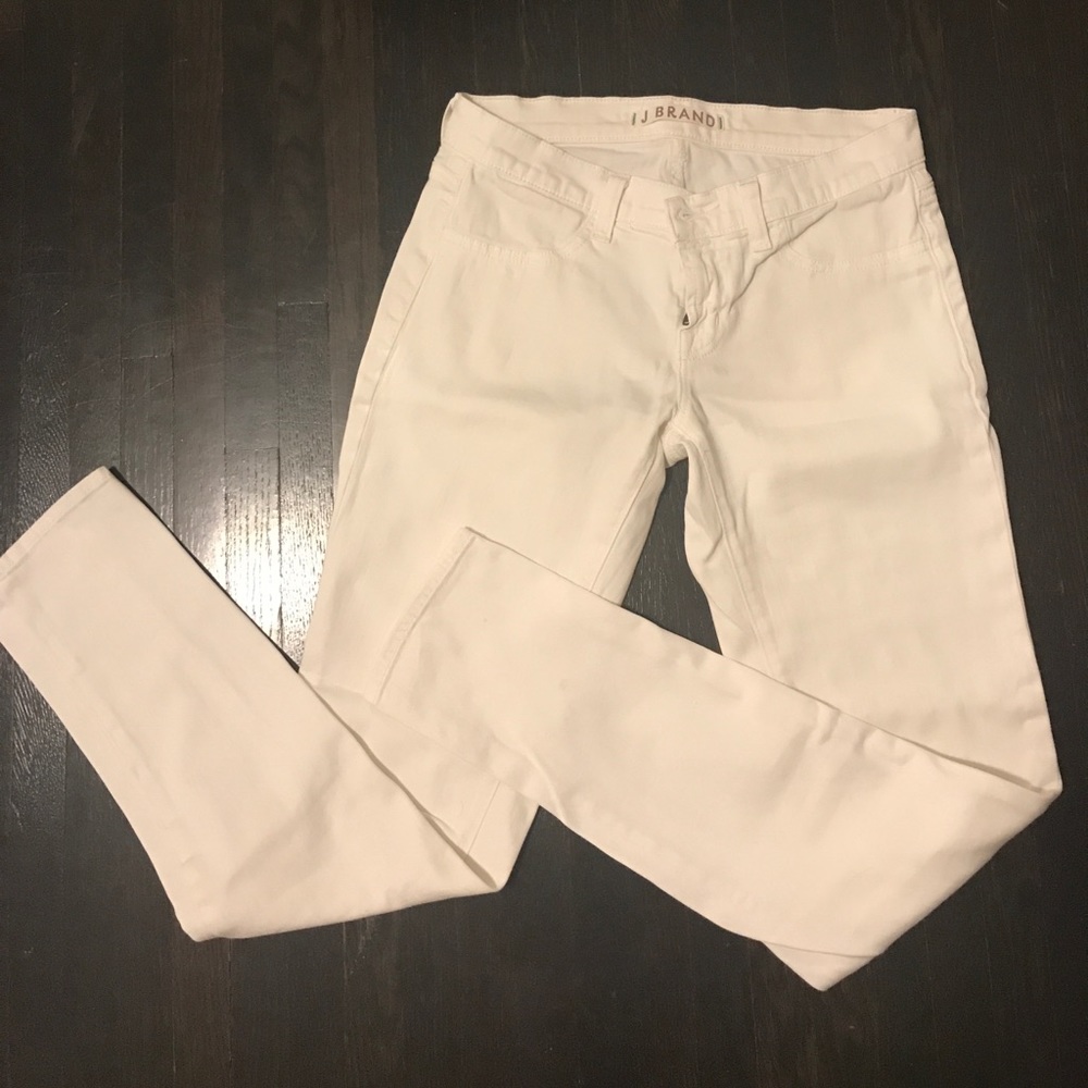 J Brand white skinny jeans