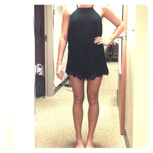 Black lace romper size small