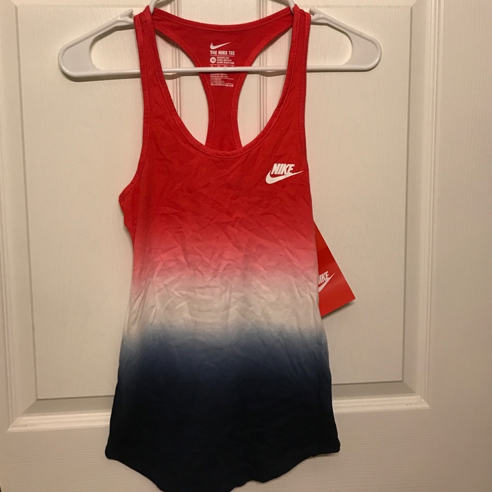 Nike RED-WHITE-BLUE tank 🇺🇸
