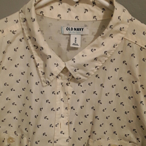Anchor old Navy button down - Picture 3 of 3