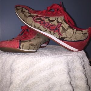 Coach sneakers size 8! Excellent condition!!