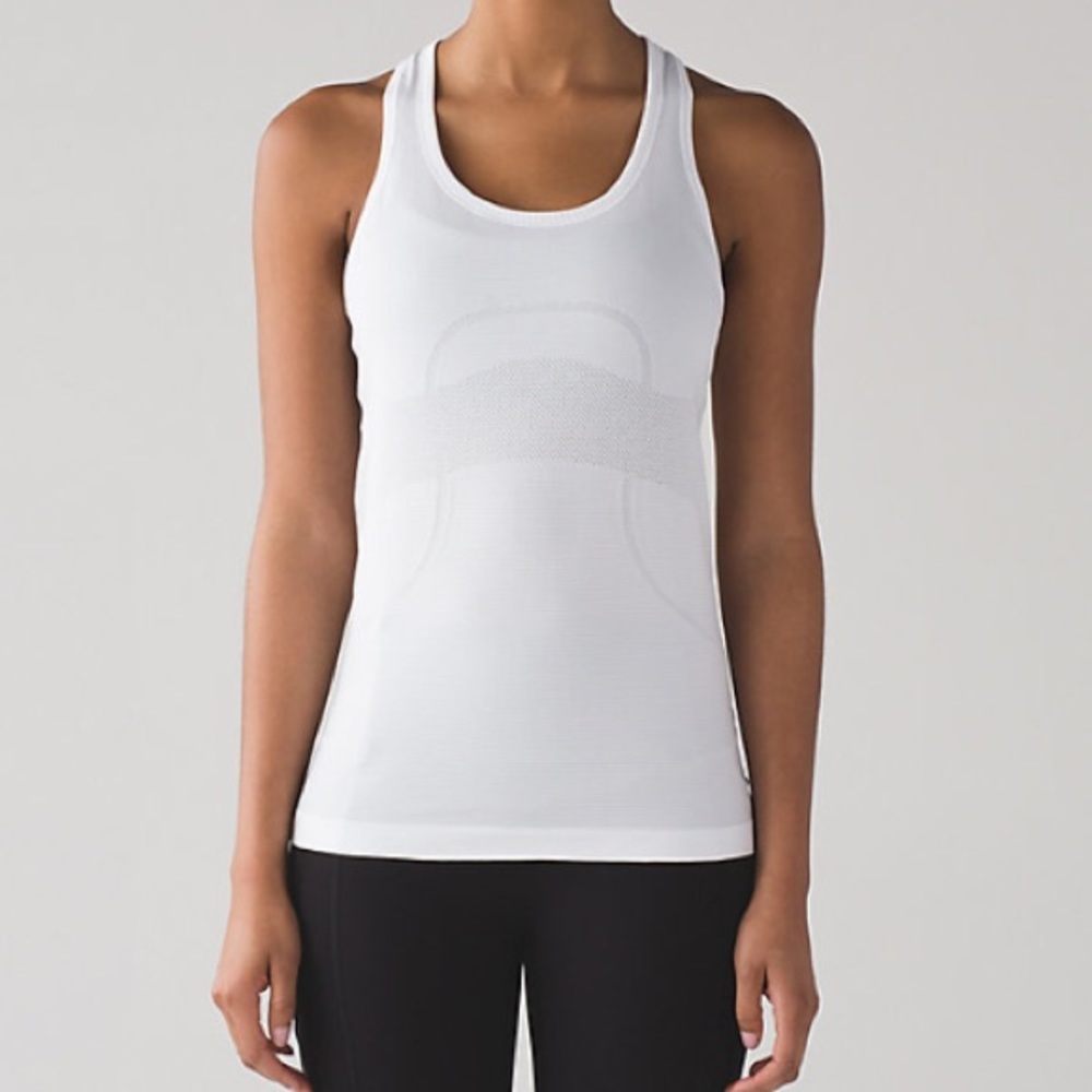 ISO Lululemon white swiftly tank top
