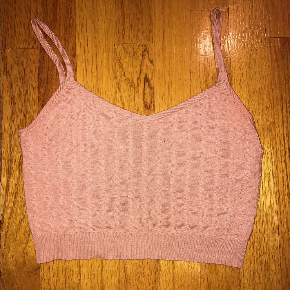 Pink crop top