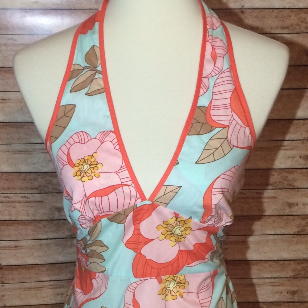 Floral Halter Dress - Picture 2 of 3