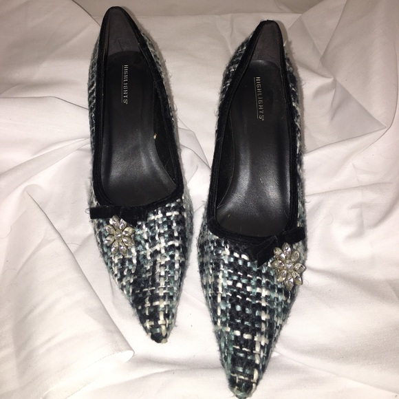 HIGHLIGHT 7.5 " Boucle" material heels. - Picture 3 of 5