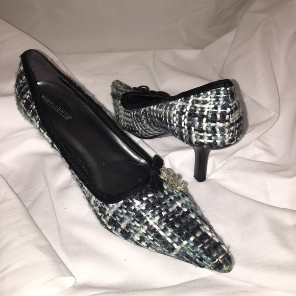 HIGHLIGHT 7.5 " Boucle" material heels. - Picture 5 of 5