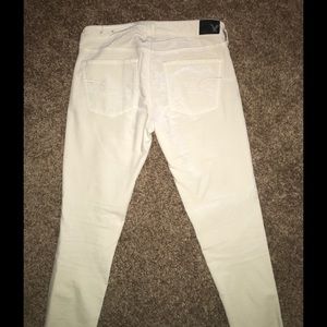 Off white velvet jeggings