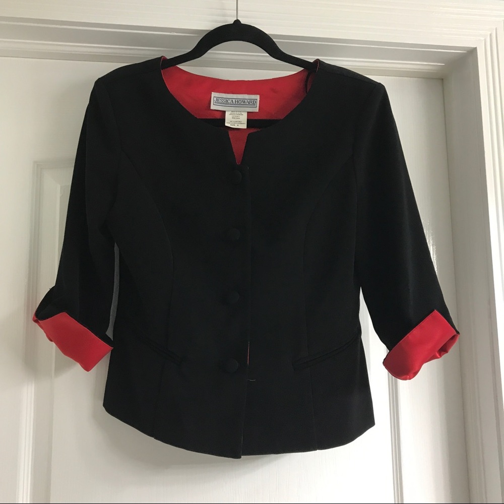 Cute Black/Red Blazer. 6