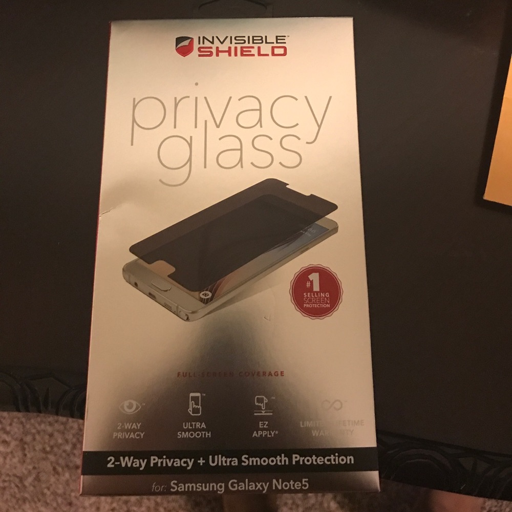 ZAGG PRIVACY GLASS FOR SAMSUNG NOTE 5