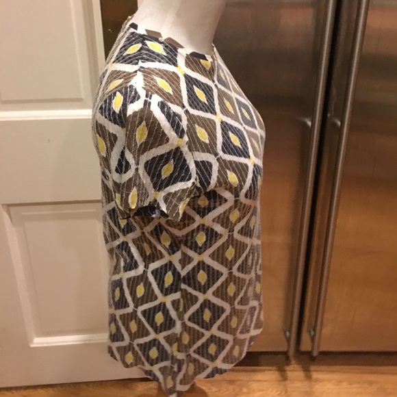 NWT Tory Burch Short Sleeve Patterned Sequin Top - Picture 3 of 4