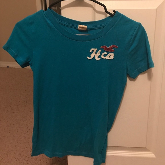 Hollister turquoise t-shirt - Picture 1 of 1
