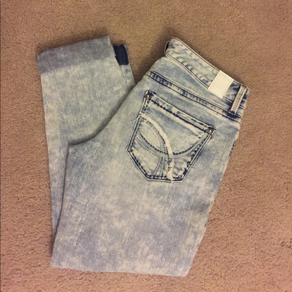 Maurice's Brand Acid Wash Destroyed Denim